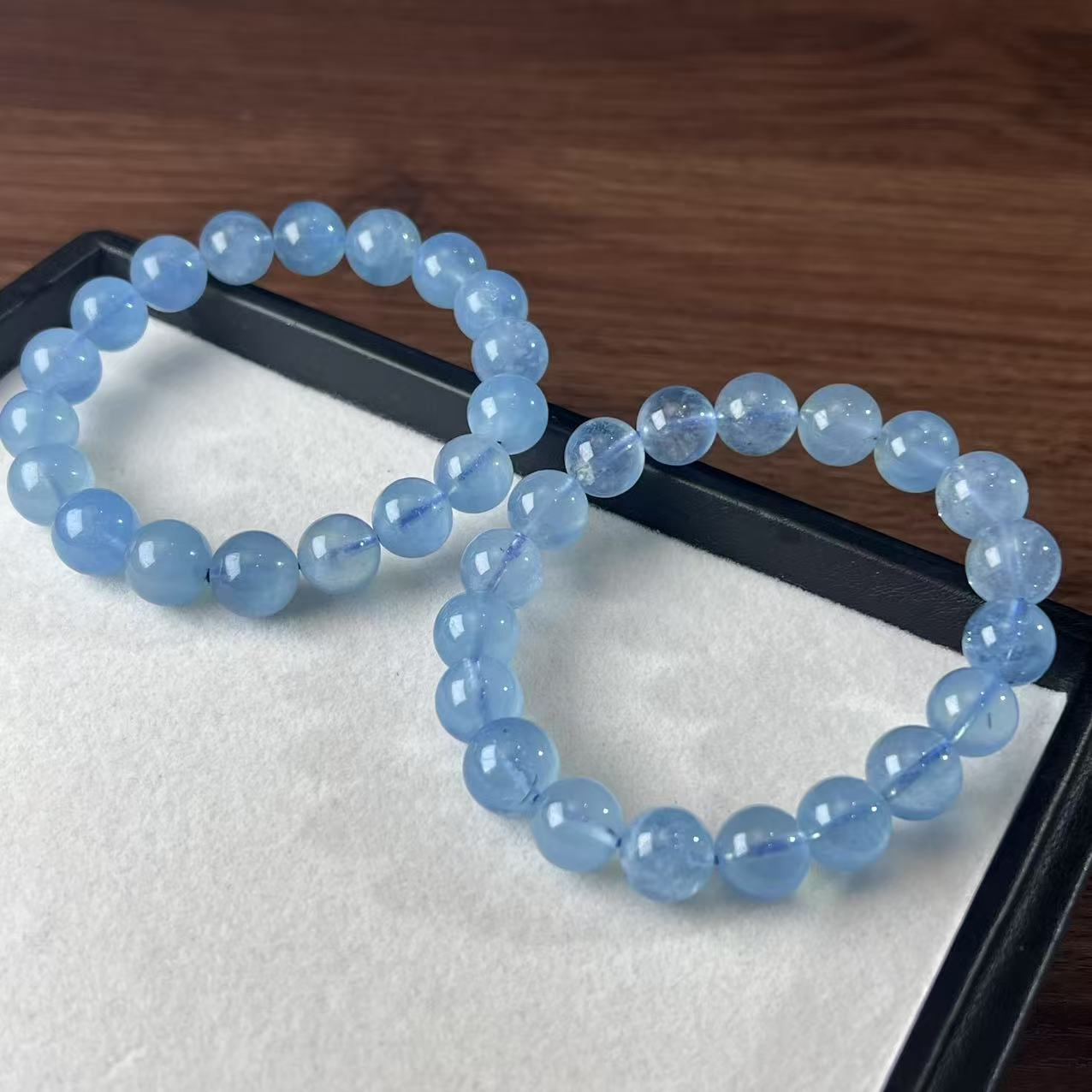 【睿泽鉴宝】海蓝宝手串 多样性发一有瑕 11mmJJT2069