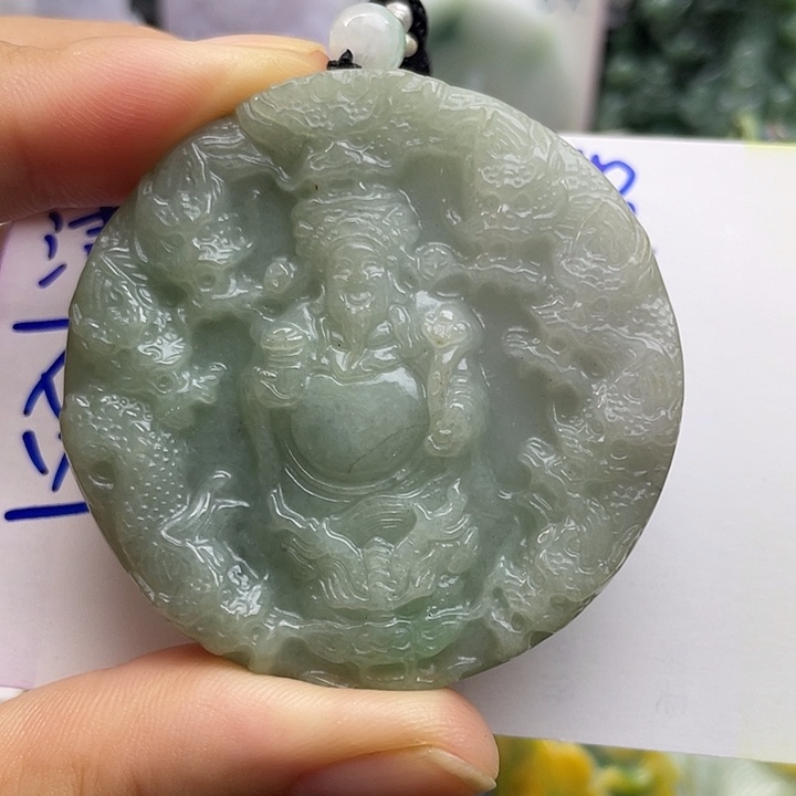 颈饰未镶嵌翡翠天然翡翠