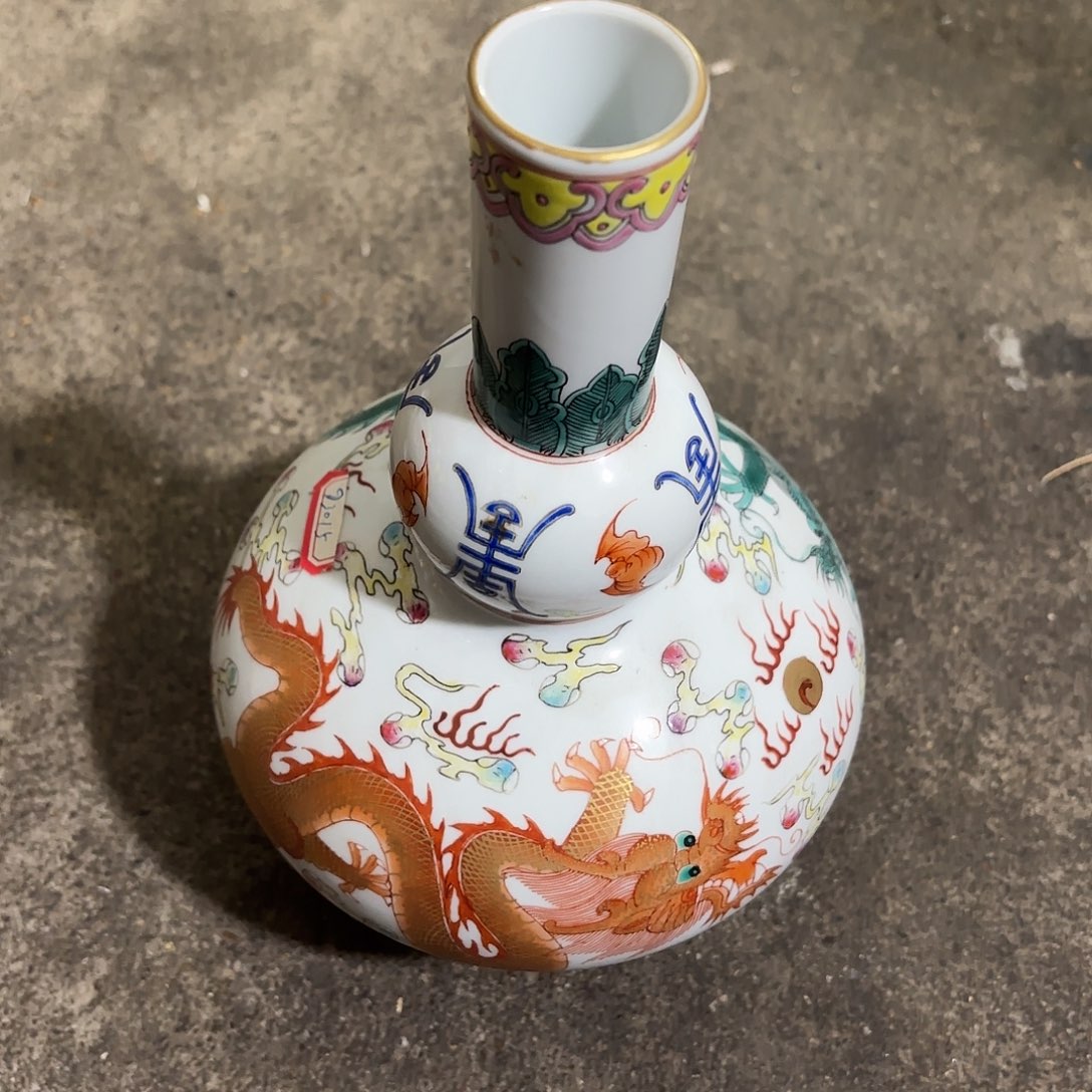 绳***罐瓷摆件现代工艺摆件