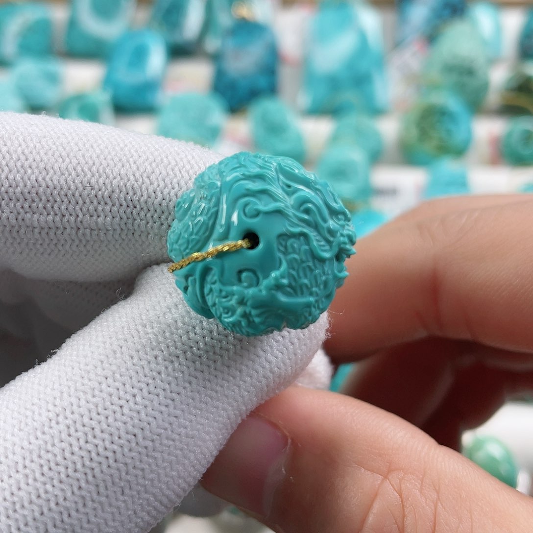 绿松石颈饰未镶嵌直径19.6