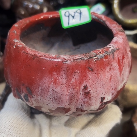 红陶粗陶花盆手工