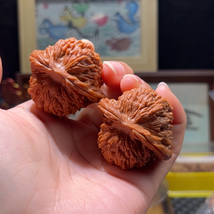 启***财文玩核桃吊坠四座楼