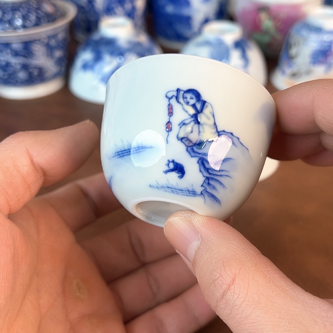 杯景德镇全手工手绘陶瓷