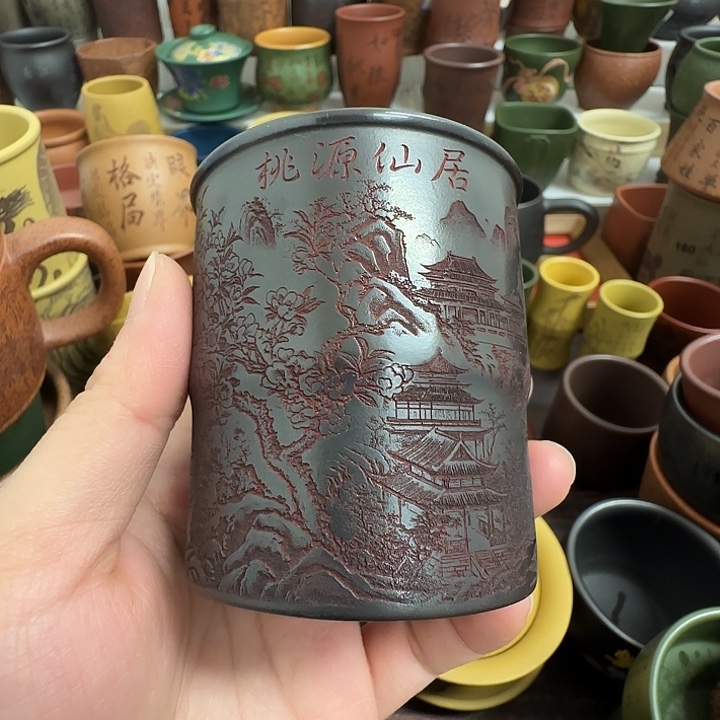 茶杯紫砂紫砂主人杯大放漏！