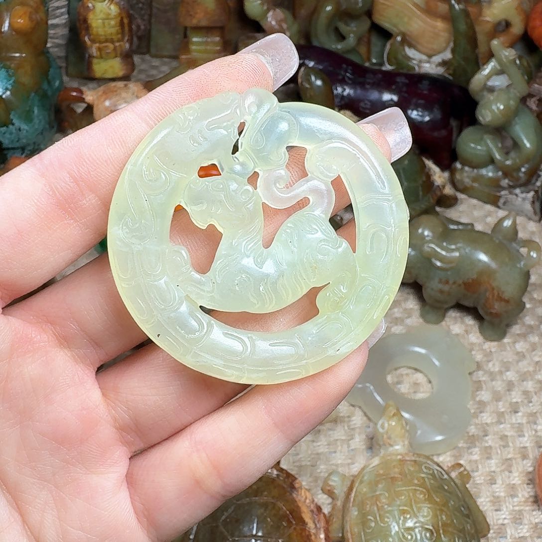 白玉菩提吊坠挂件