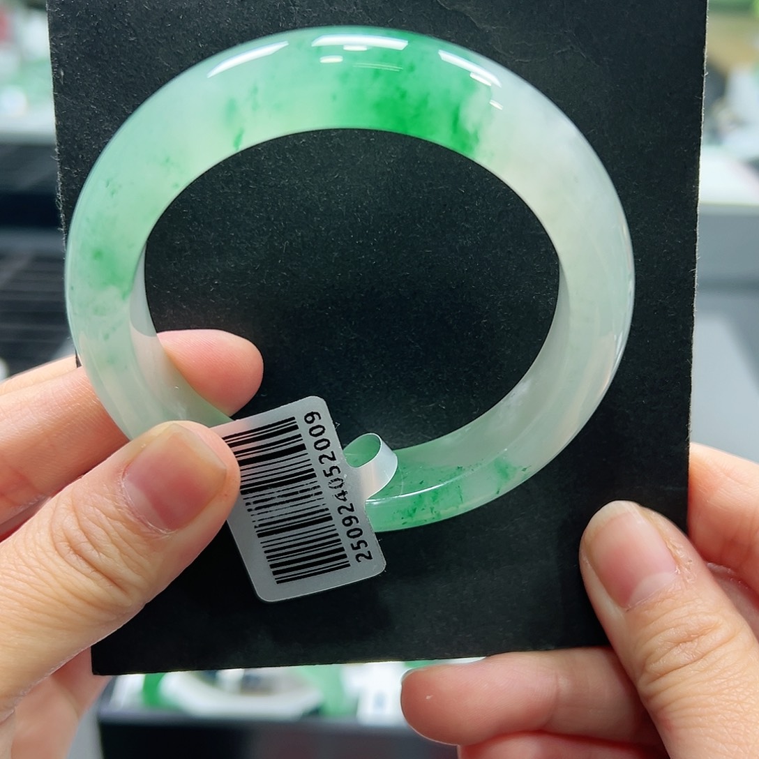 鹿****石英质玉（非洲翠）未镶嵌手镯