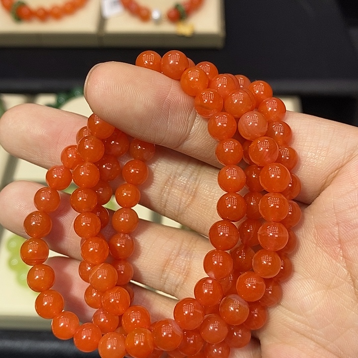 南红玛瑙未镶嵌手链南红108