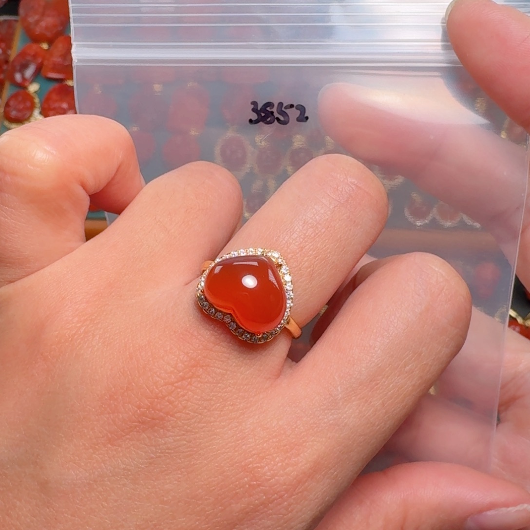 南红玛瑙南红银S925镶嵌