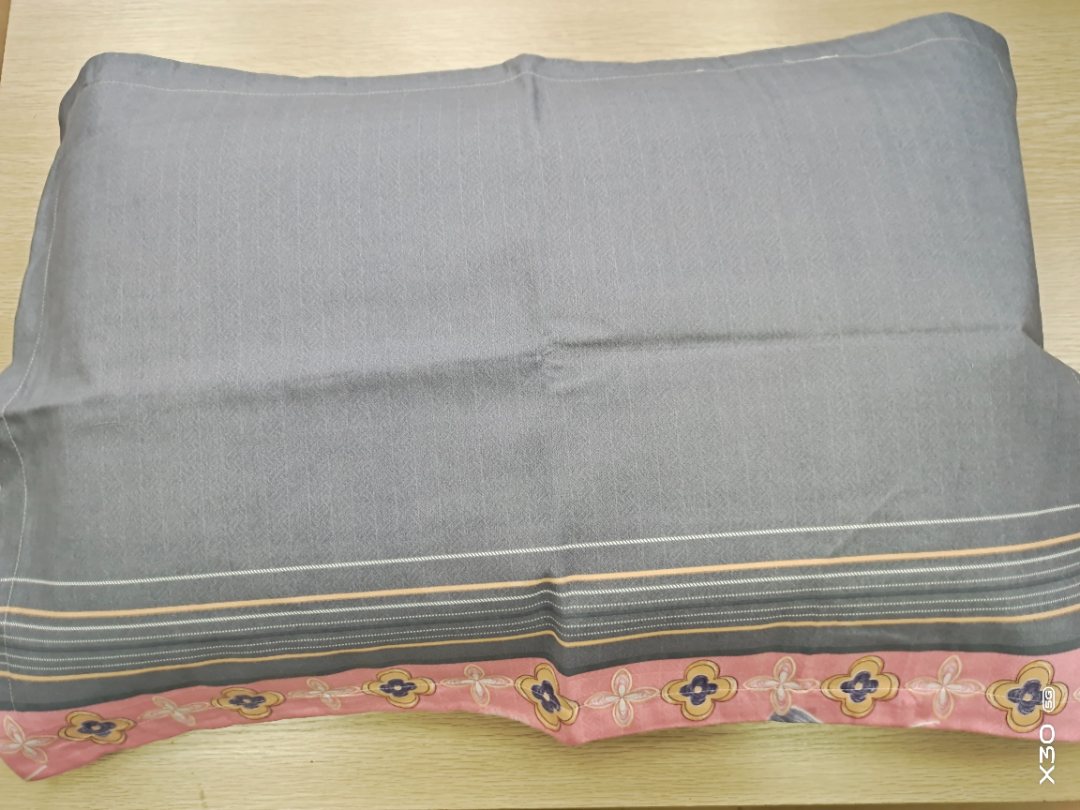 【105】加厚枕套48*74一对装 【灰粉】