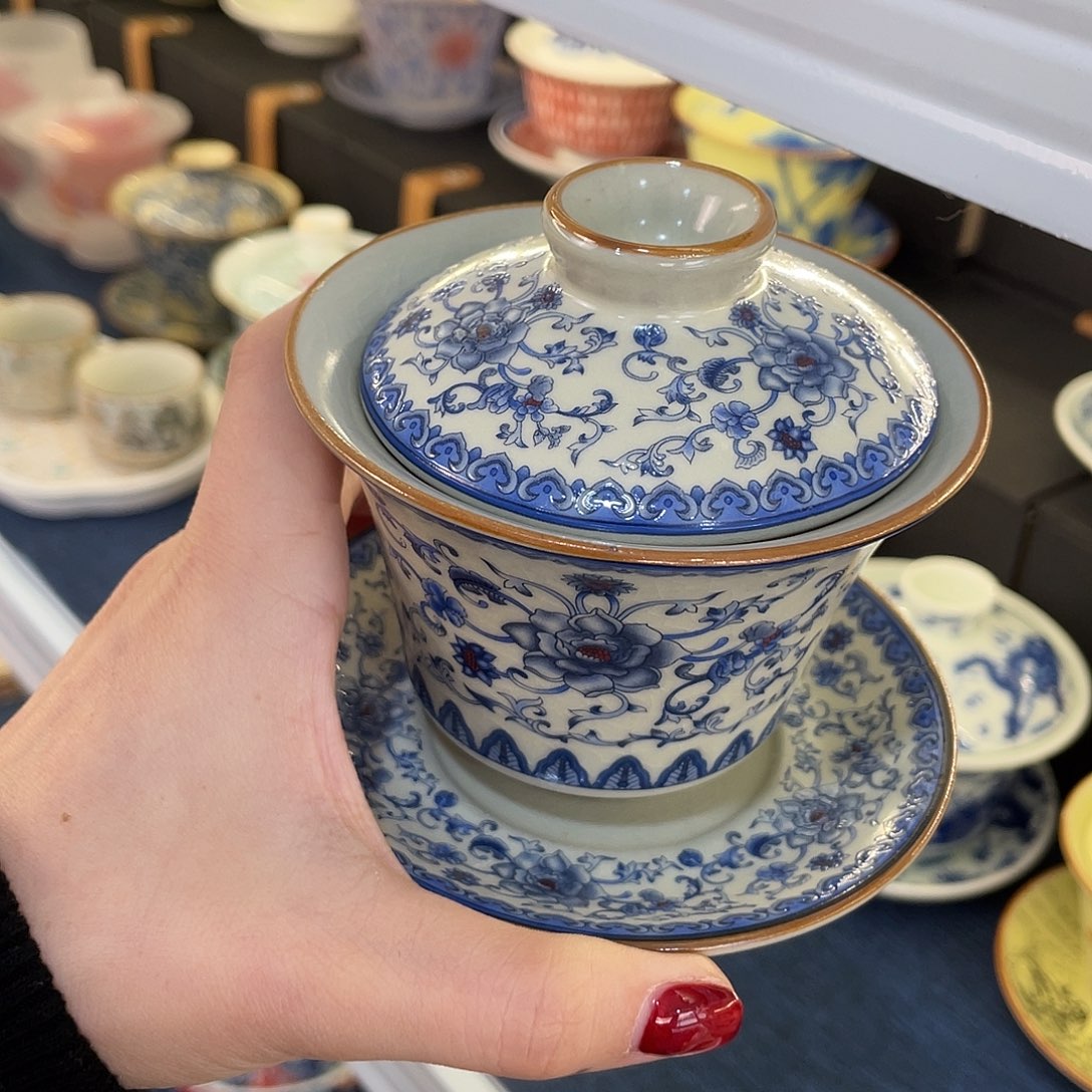 陶景德陶瓷盖碗茶具