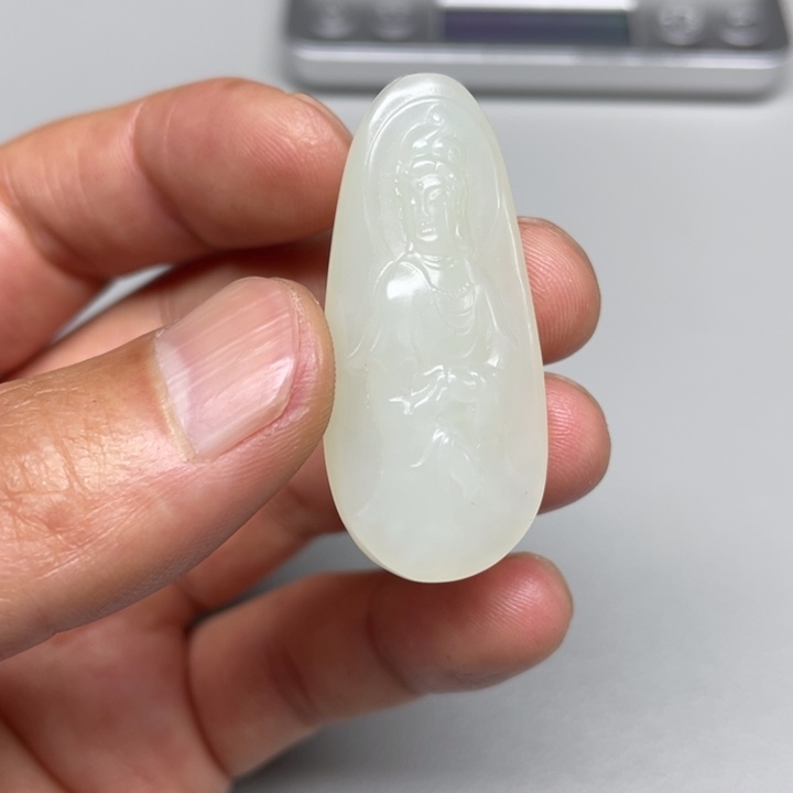 和田玉吊坠(不含链)未镶嵌默****1