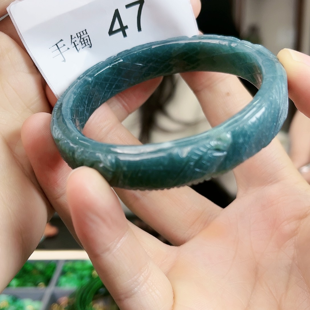 翡翠手镯未镶嵌手镯58
