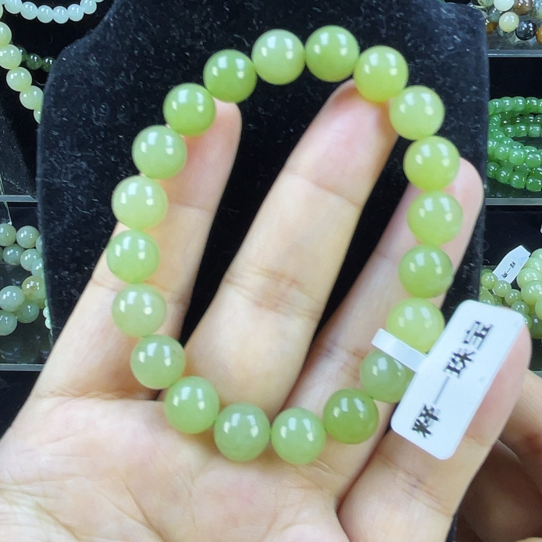 和田玉未镶嵌手链04