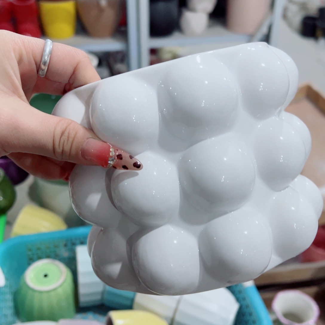 有孔，陶瓷花盆满10米包邮发货