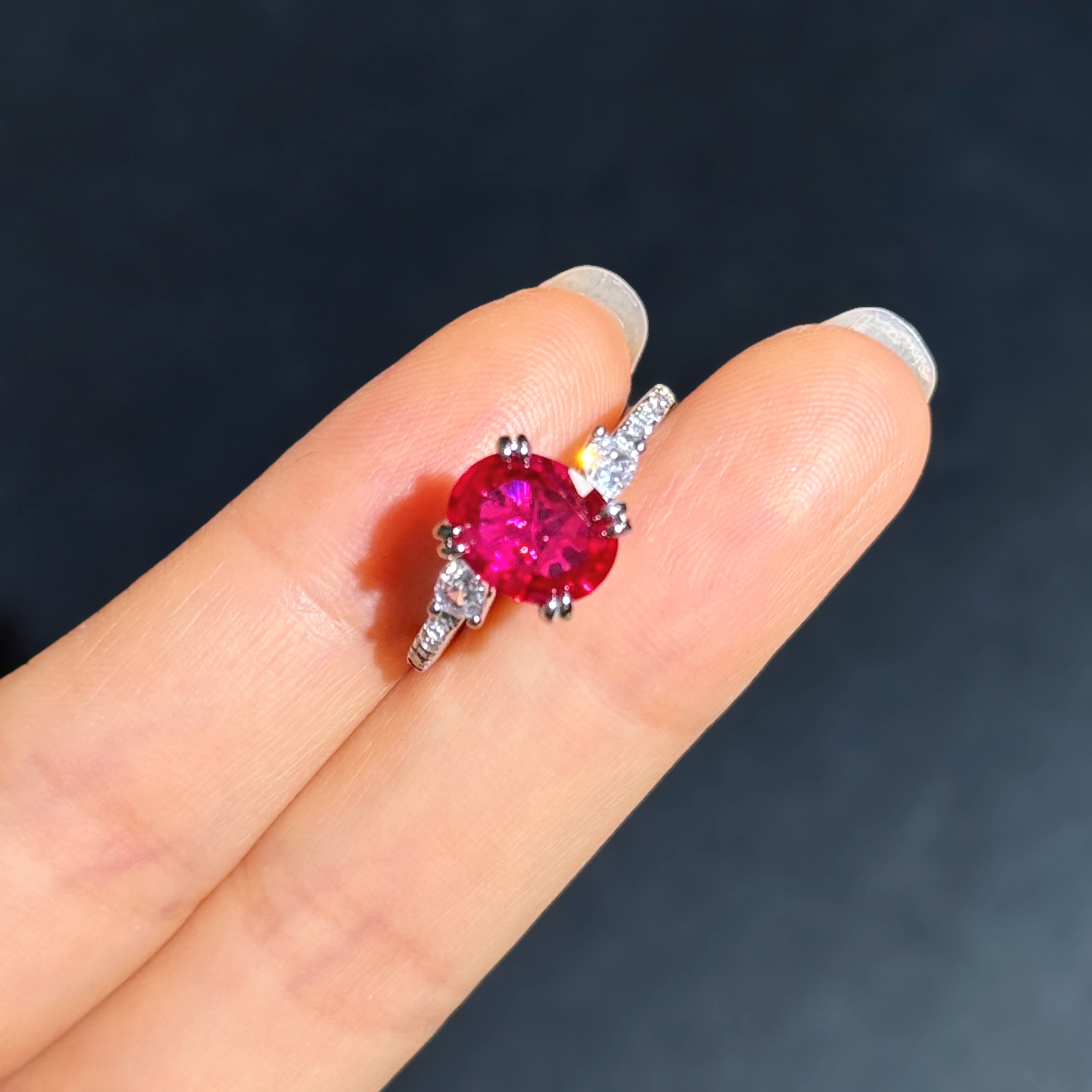 矿区高定-典藏轻奢-红宝石-戒指-L254