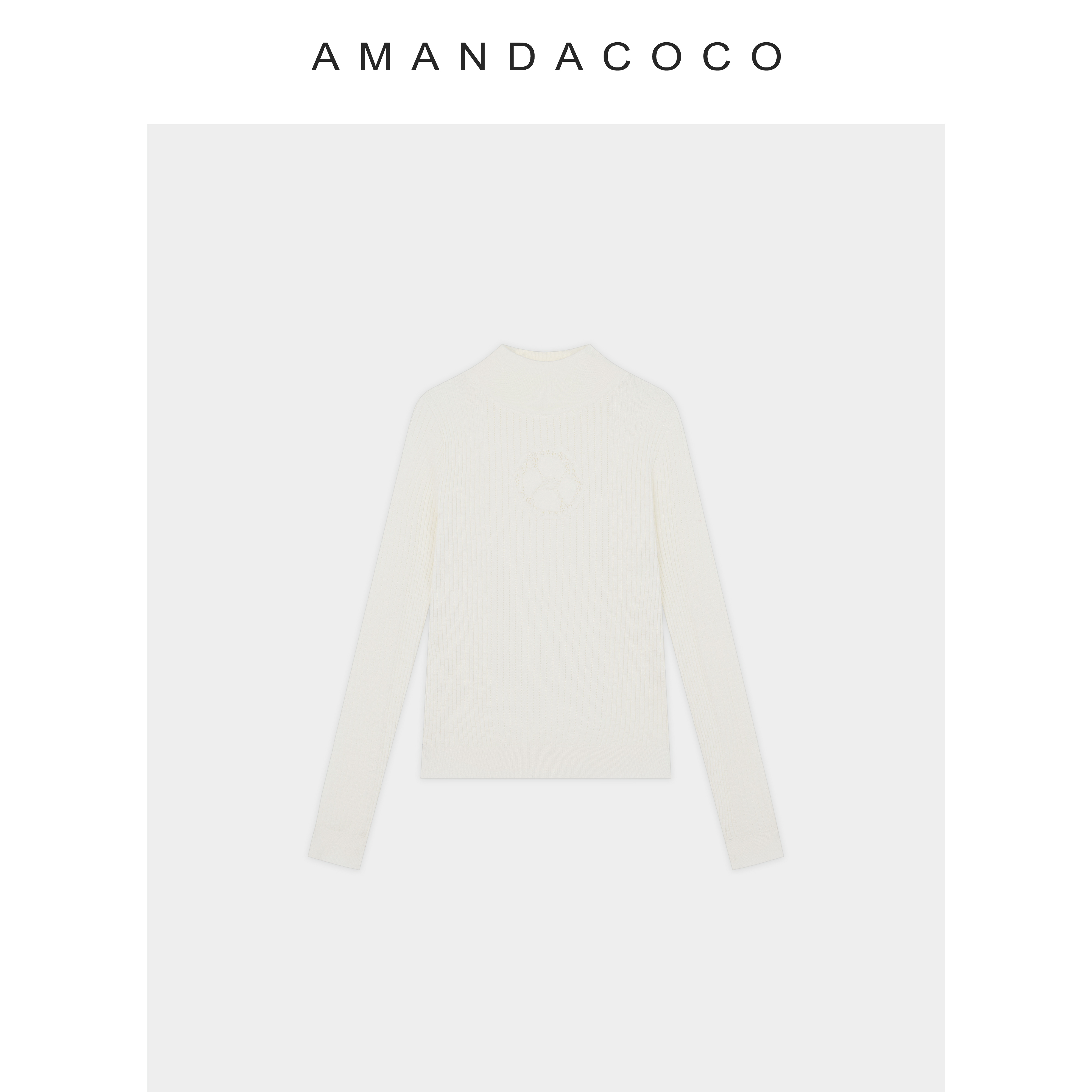 气质伴侣～25秋冬法式提花半高领修身显瘦针织打底