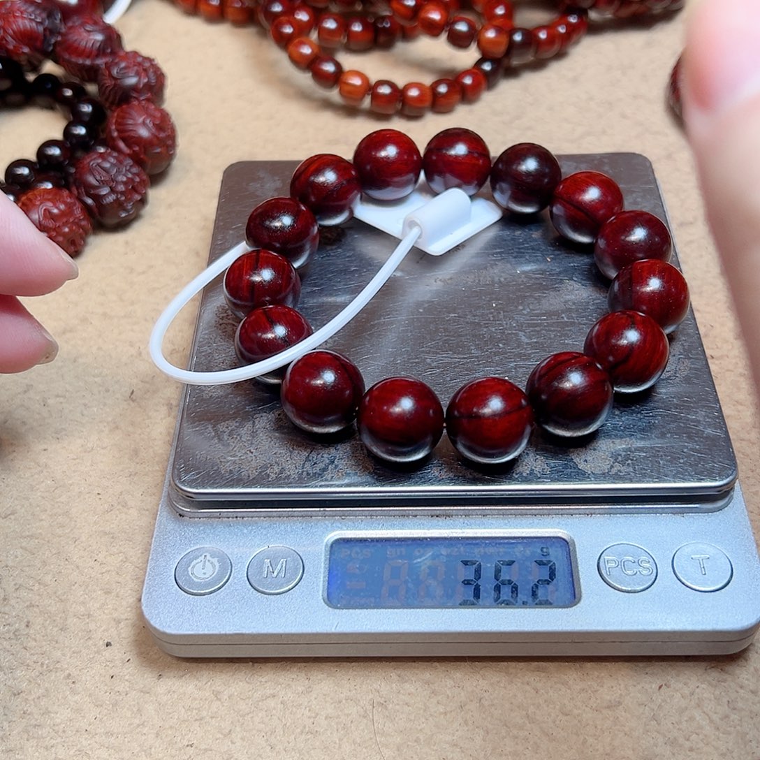 手串/手链小叶紫檀15琴料大黑线无瑕