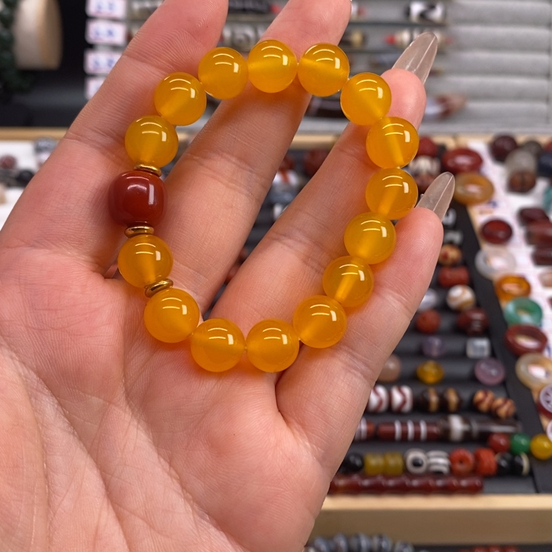 玛瑙/玉髓合金珠宝半成品