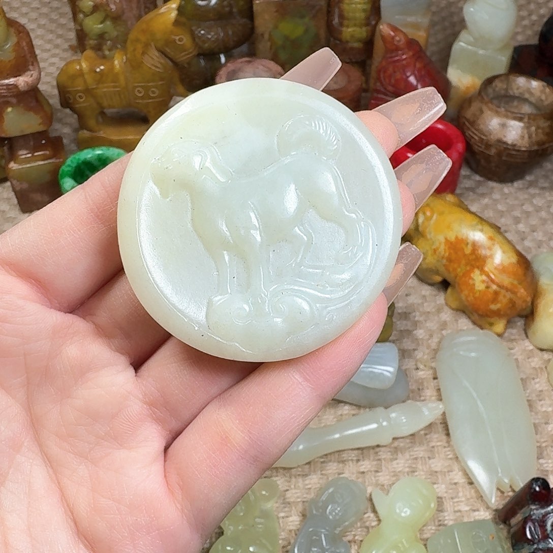 白玉菩提吊坠挂件