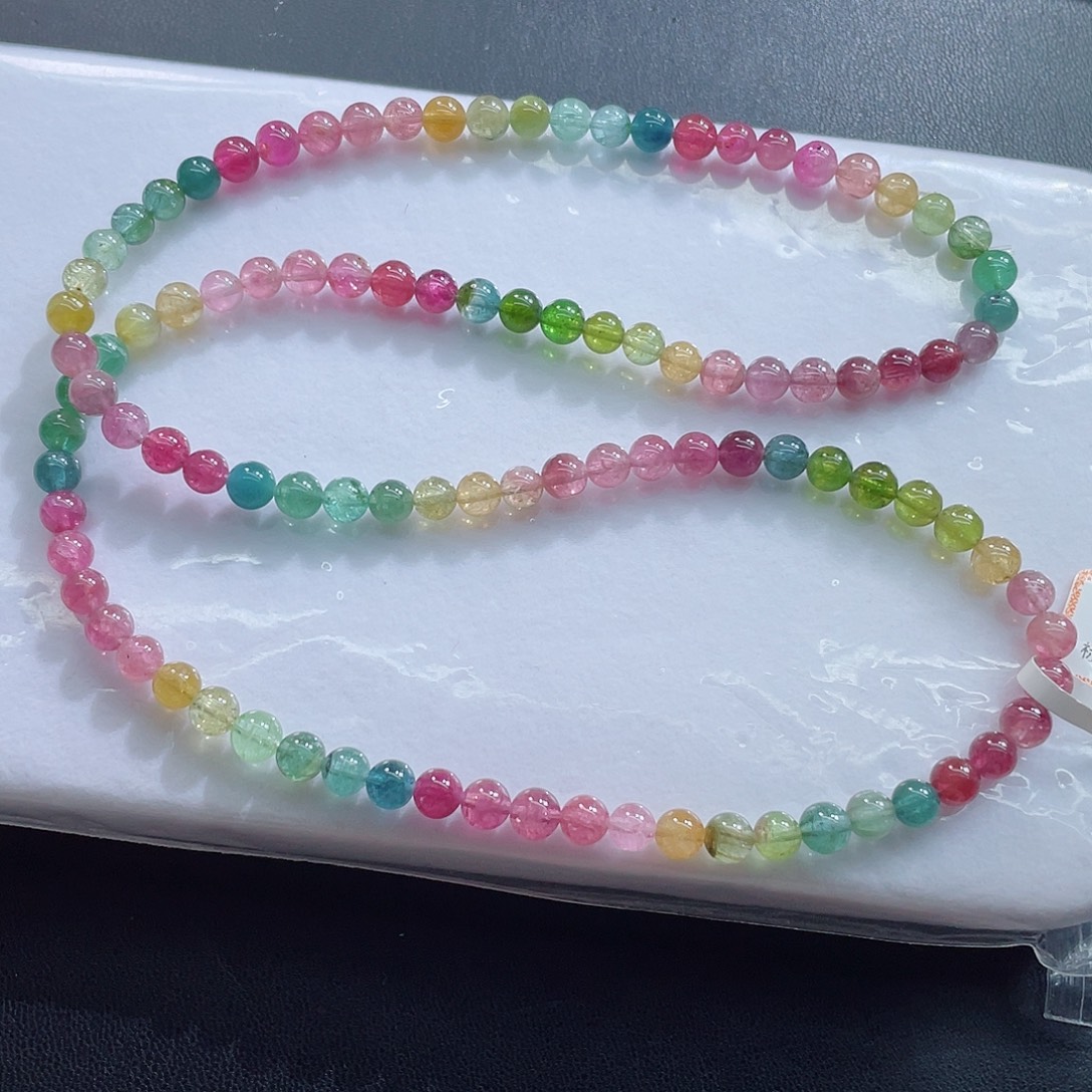 碧玺手链未镶嵌5.9mm左右