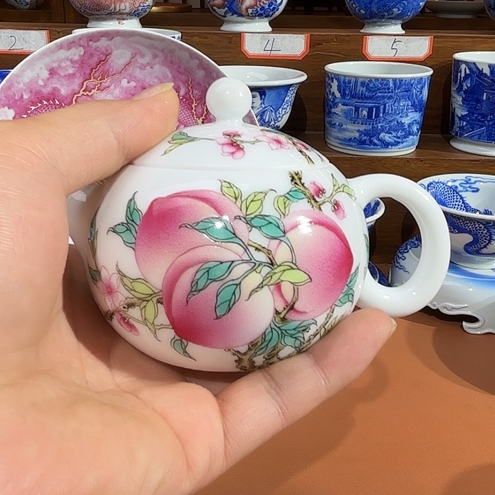 h***y釉上五挑粉彩手绘定制