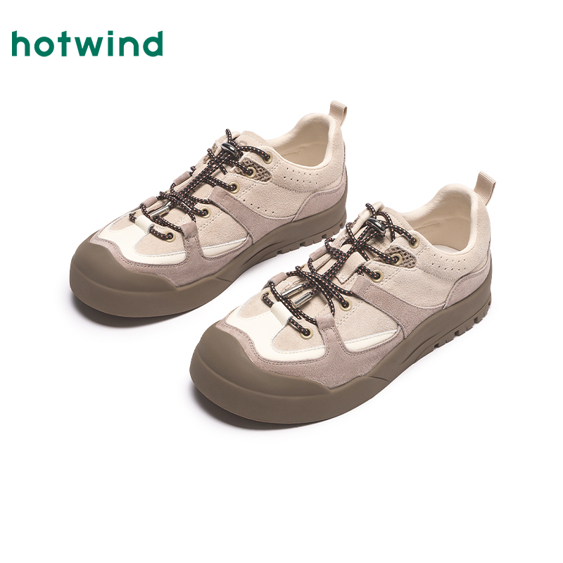 热风2025年春季新款女士时尚休闲鞋H14W25129