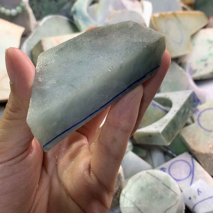 裸石翡翠17号取扣子