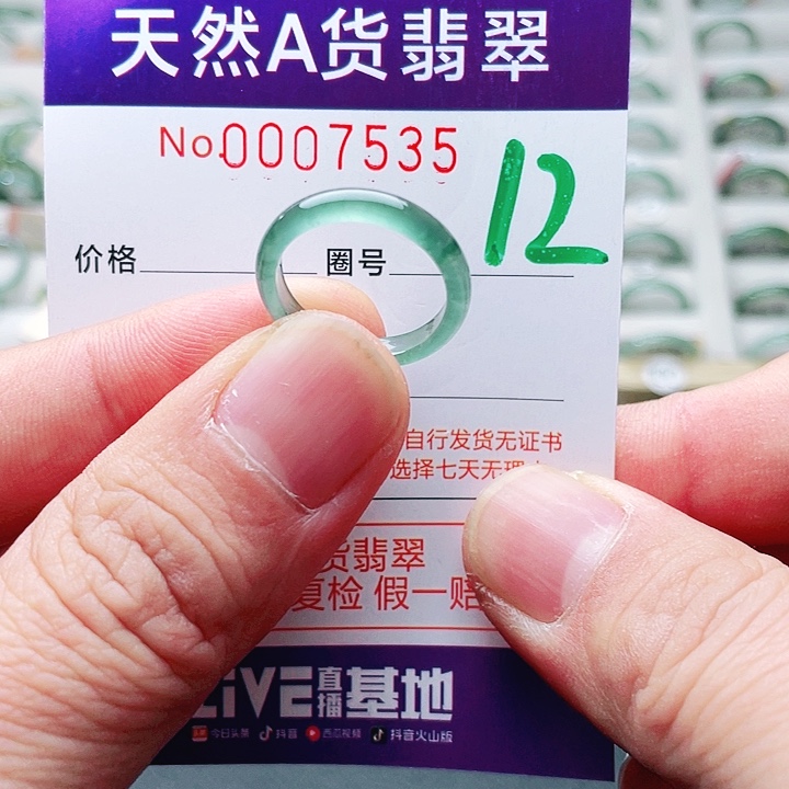 翡翠未镶嵌戒指天然A货翡翠戒指