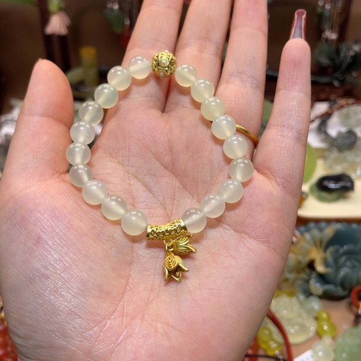 蛇纹石玉手链未镶嵌