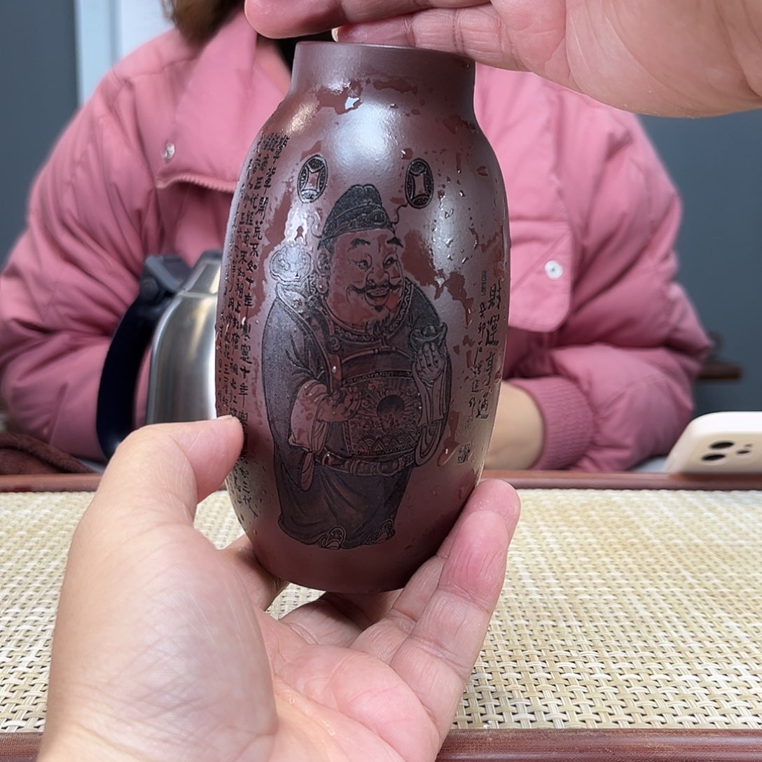 紫砂茶杯宜兴紫砂保温杯-无盖