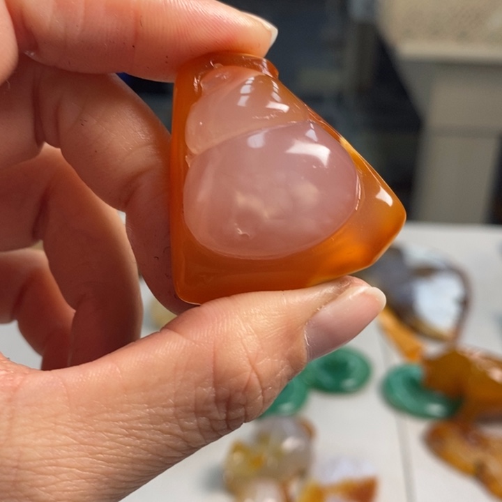 玛瑙/玉髓吊坠(不含链)未镶嵌