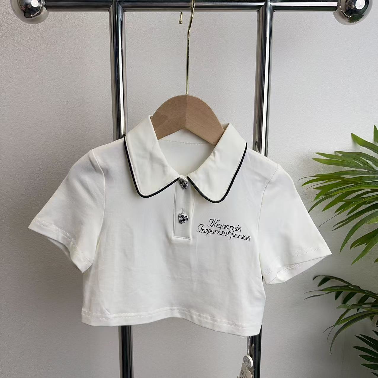 【1238】白色POLO衫B8-10