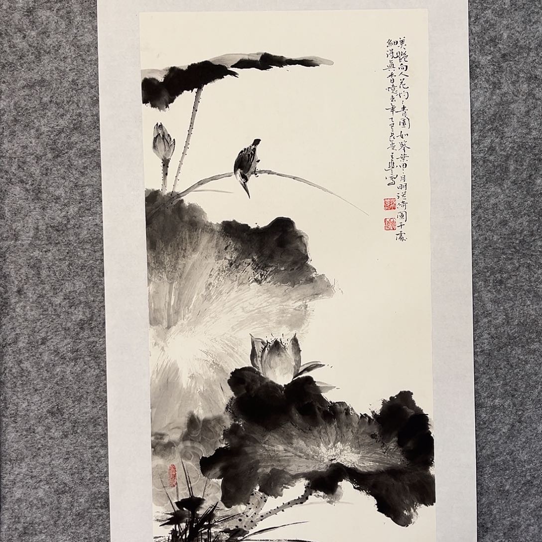国画花鸟画作品写意