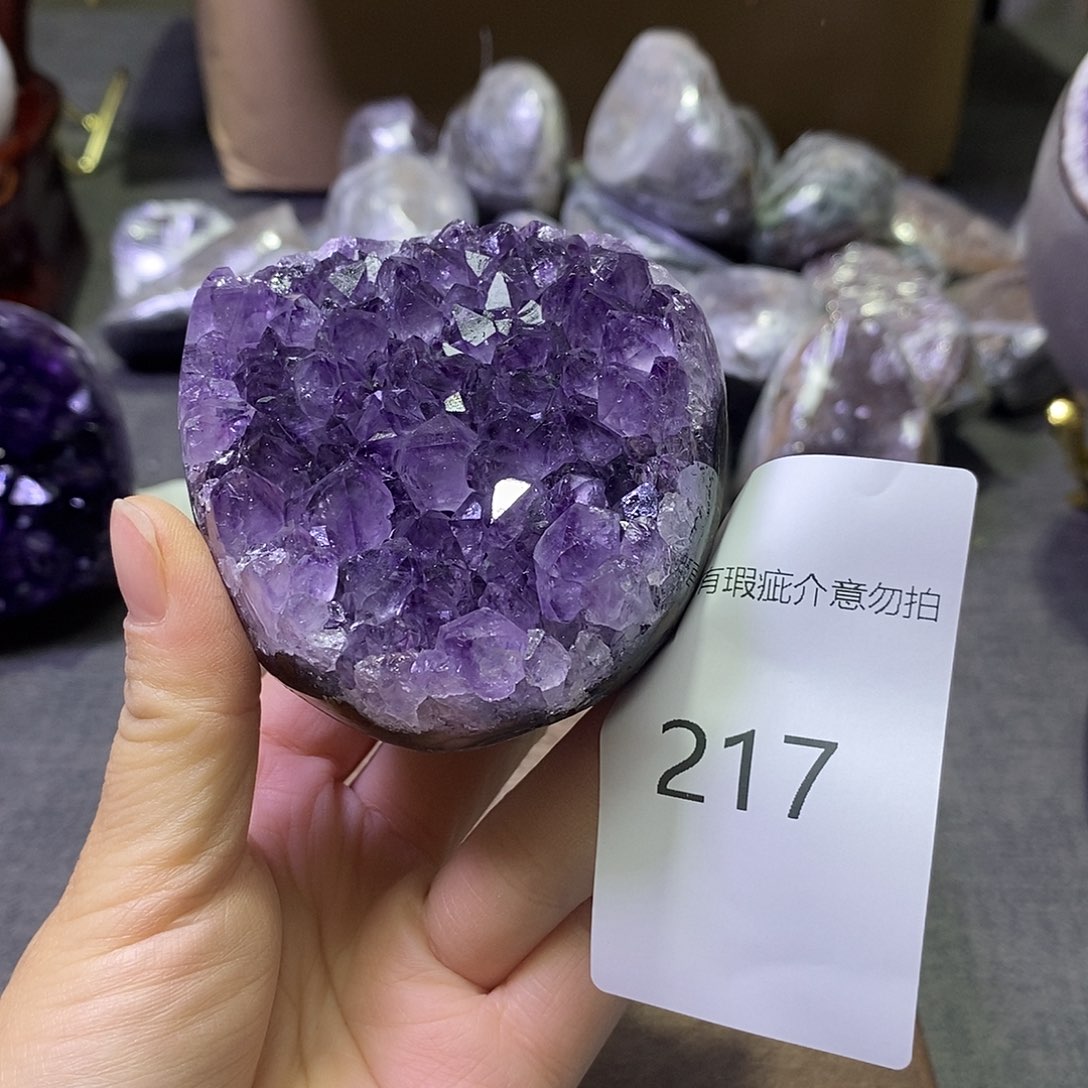 珠宝半成品紫晶未镶嵌