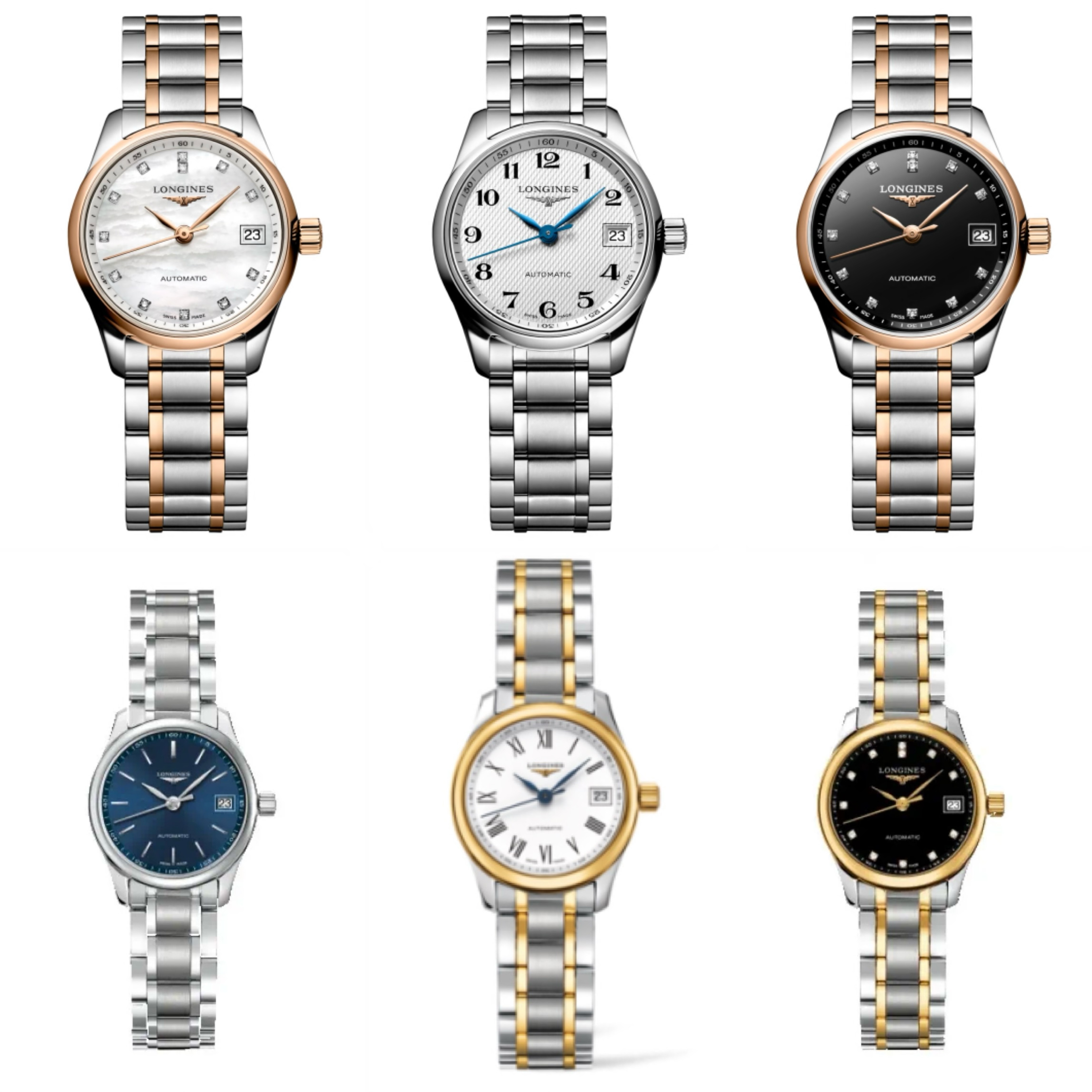 99新 Longines/浪琴 亚虎2/名匠128/女士机械腕表/表经25.5mm