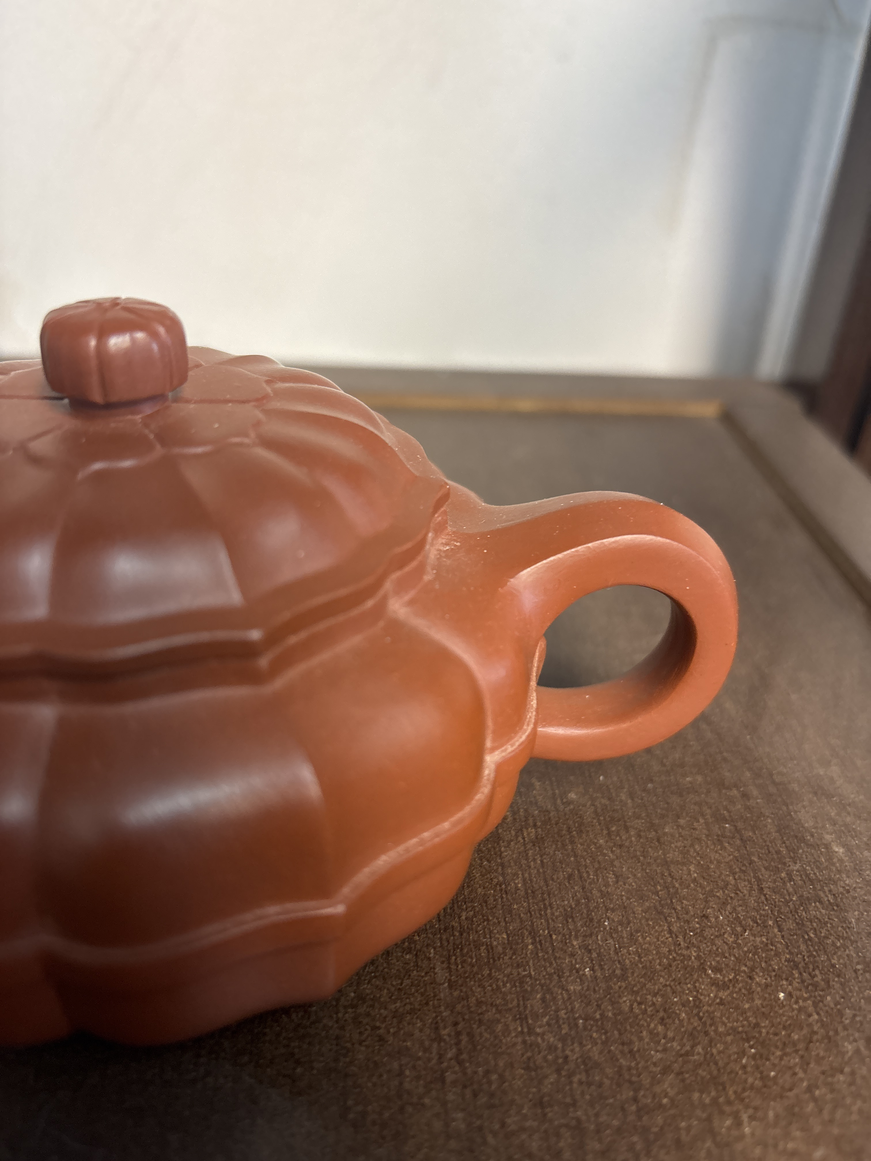 原矿朱泥200cc左右宝菱紫砂壶