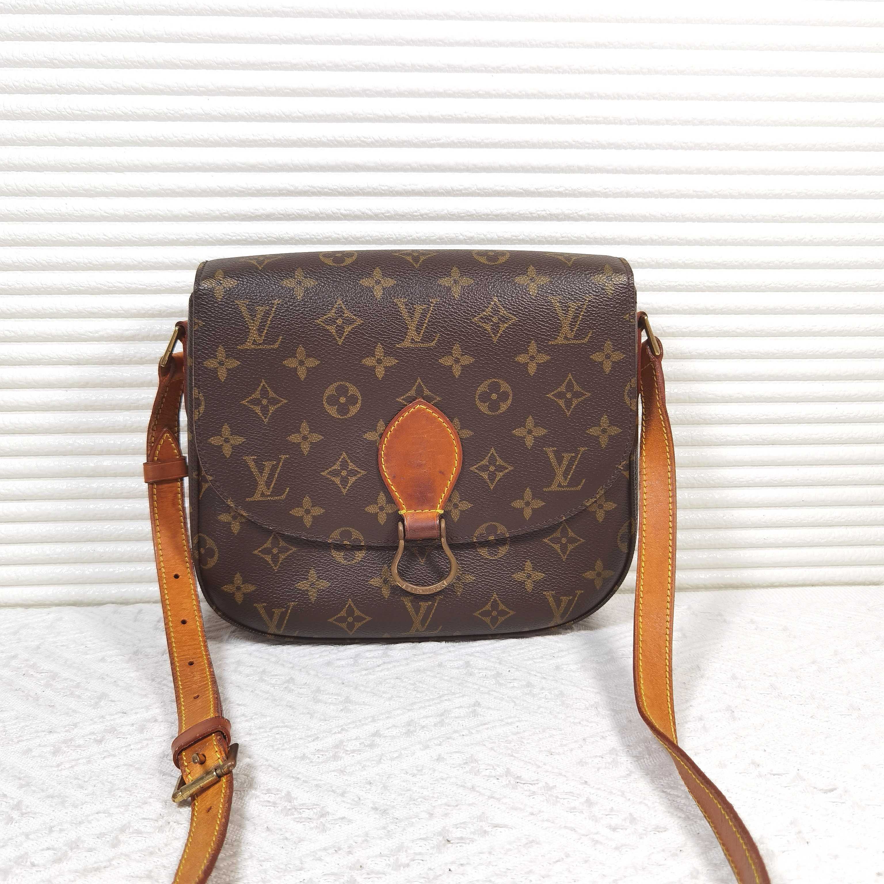 95新 LouisVuitton/路易威登 LV SAINT CLOUD老花单肩包斜挎包 