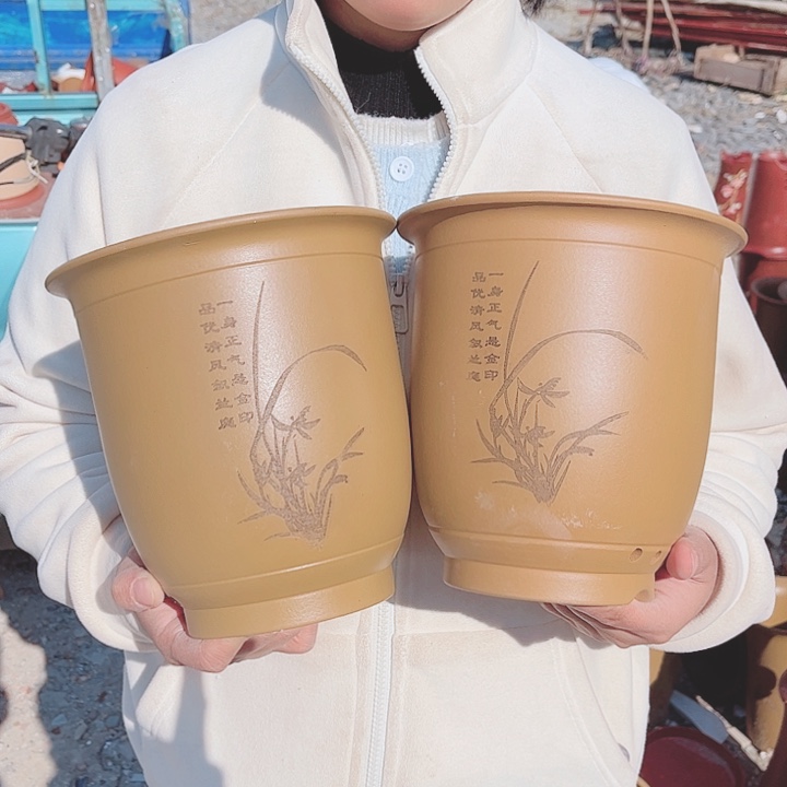 紫砂花盆宜兴紫砂精品花盆 