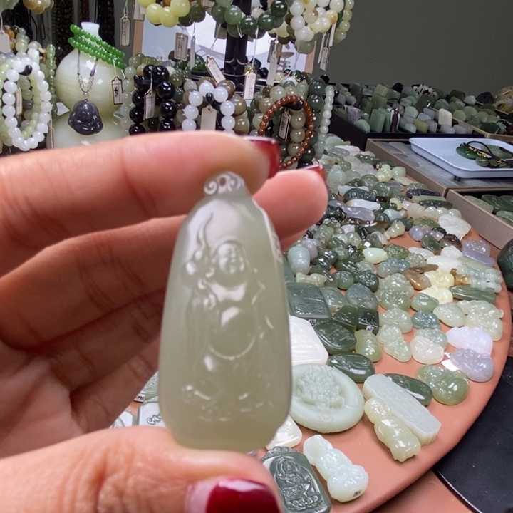 和田玉未镶嵌颈饰和田玉