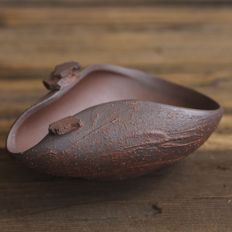 阿茶 岩趣-黄丽君-粗砂茶则（V2242）