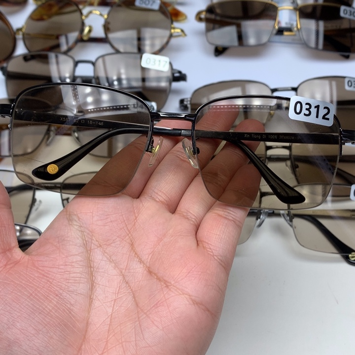 一体款半框茶水晶0312