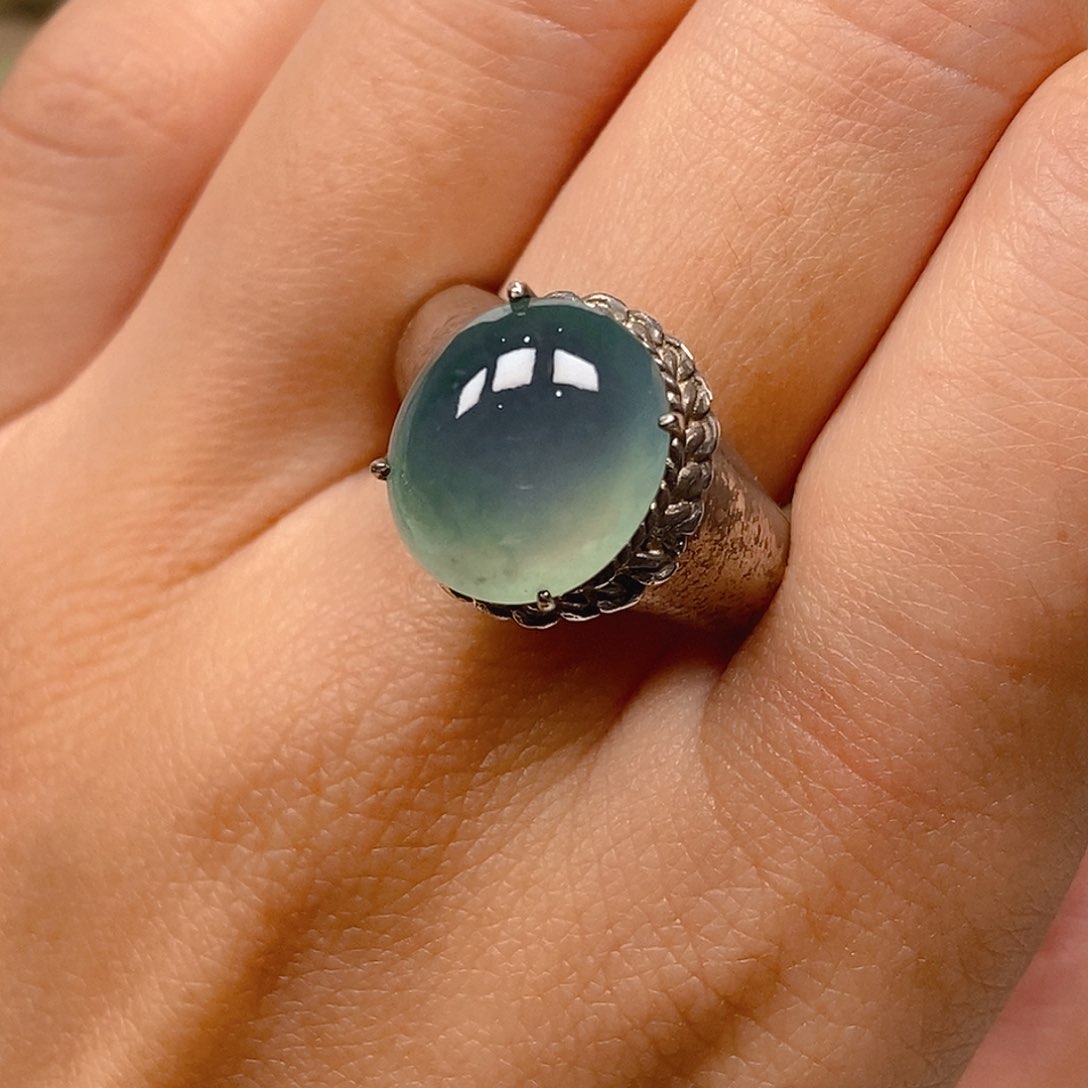 翡翠戒指未镶嵌晴水