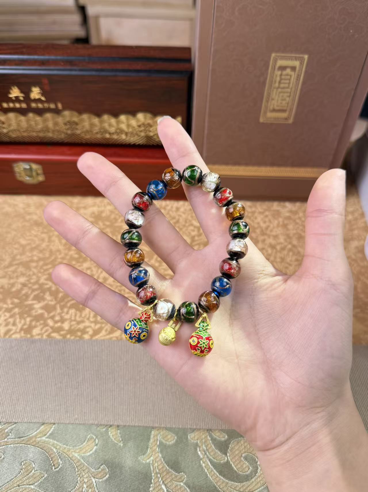 S-1060古法香灰琉璃无礼盒无证书