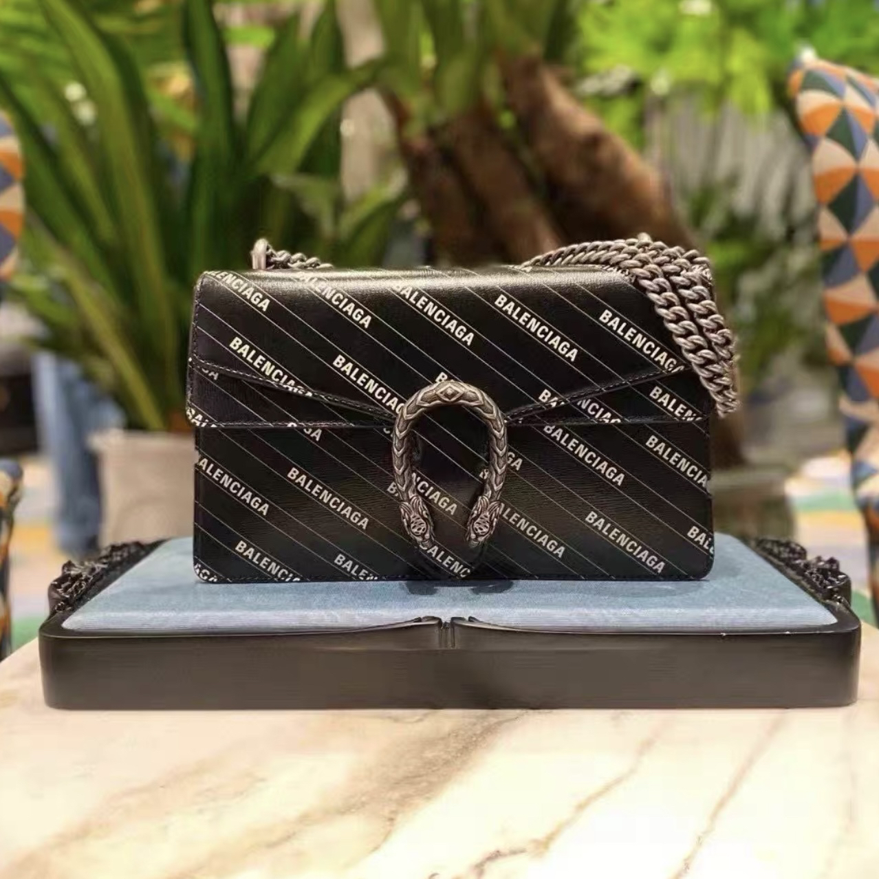 99新 GUCCI/古驰 古驰巴黎世家联名酒神中号