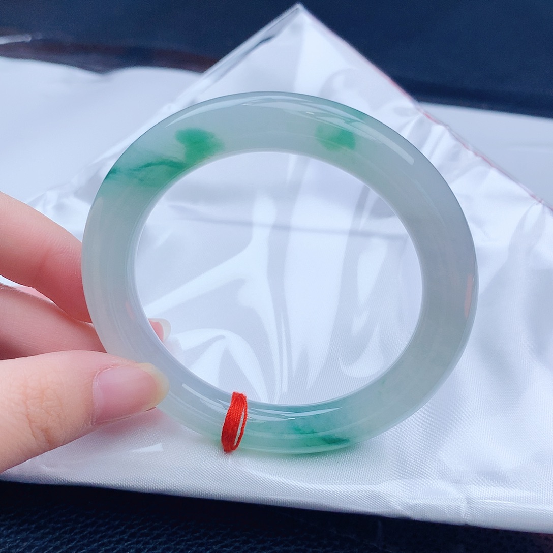 晨***绿翡翠未镶嵌手镯缅甸天然翡翠A货手镯