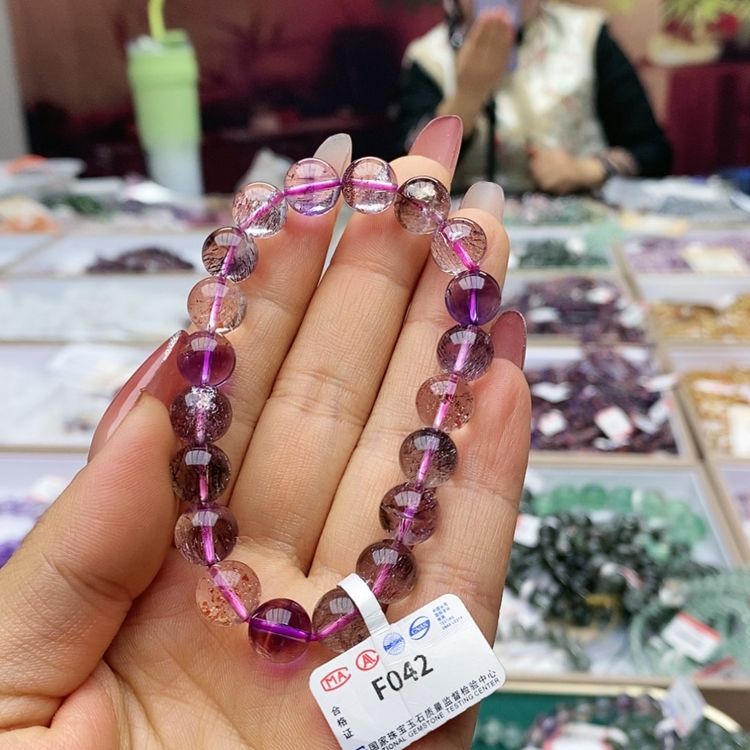 水晶手链未镶嵌F042超七