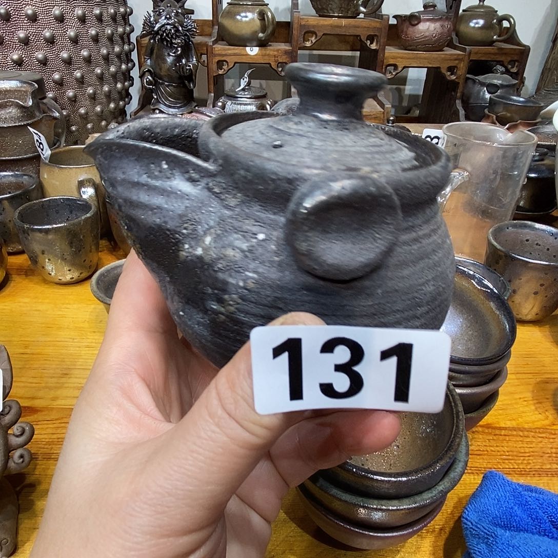 高温柴烧陶泥宝瓶