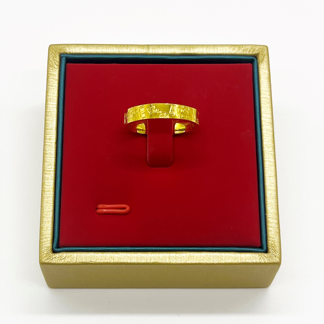 足银戒指 足银戒指-财源滚滚开口戒指（简约时尚）