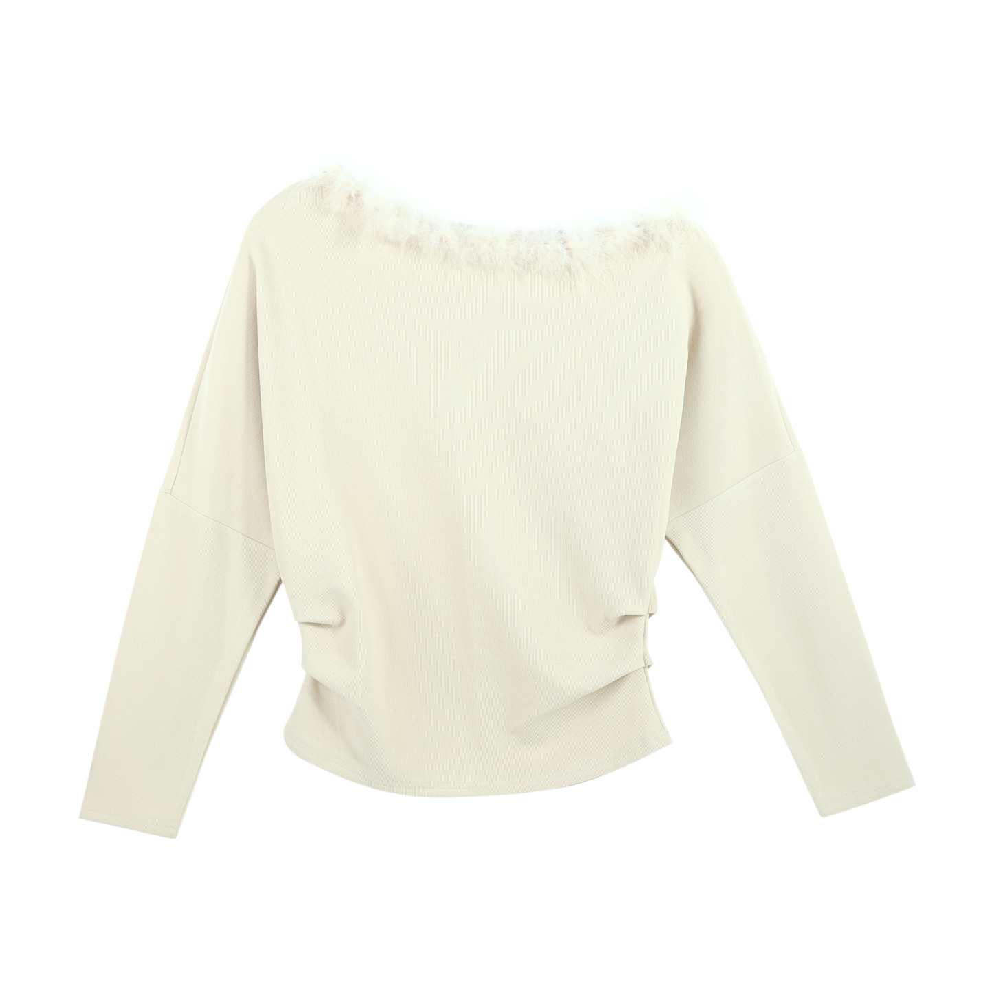 2025冬季新款轻熟风气质毛绒边时尚潮流宽松长袖上衣HBZXW918601