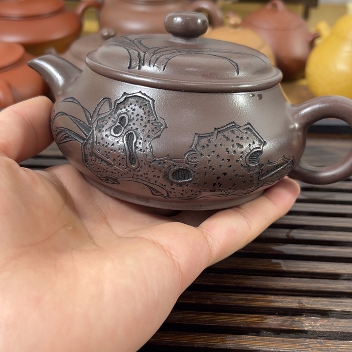 紫砂茶壶原矿紫砂半手工制作